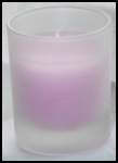 Pink Votive in Frosted Glass Holder - Small  - BULK Buy